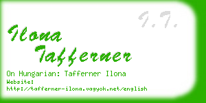 ilona tafferner business card